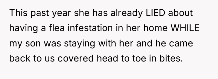 This past year she has already LIED about having a...