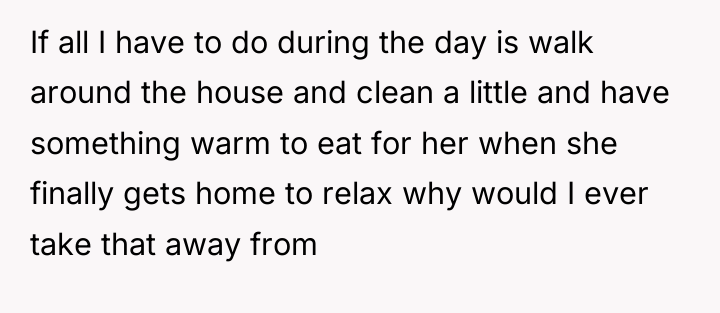 If all I have to do during the day is...