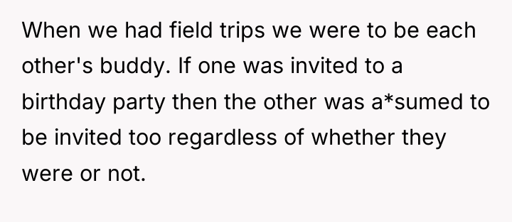 When we had field trips we were to be each...
