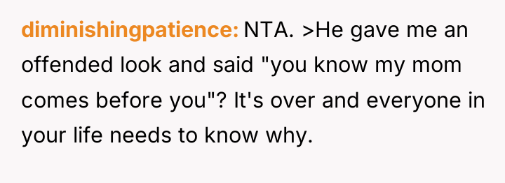 diminishingpatience NTA. >He gave me an offended look and said...