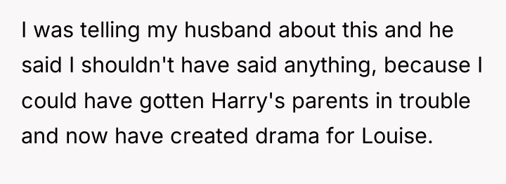 I was telling my husband about this and he said...