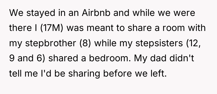 We stayed in an Airbnb and while we were there...