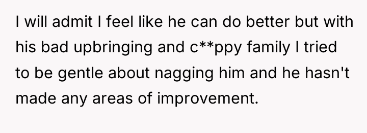 I will admit I feel like he can do better...
