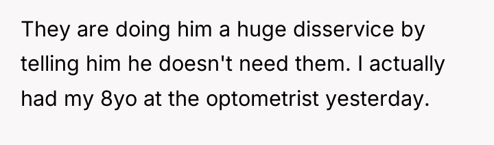 They are doing him a huge disservice by telling him...