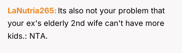 LaNutria265 Its also not your problem that your ex's elderly...