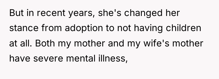 But in recent years, she's changed her stance from adoption...