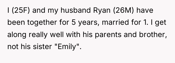 I (25F) and my husband Ryan (26M) have been together...