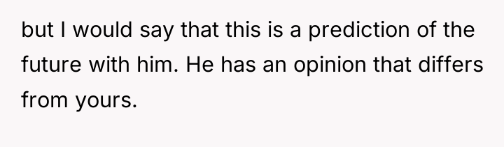but I would say that this is a prediction of...