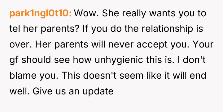 park1ngl0t10 Wow. She really wants you to tel her parents?...