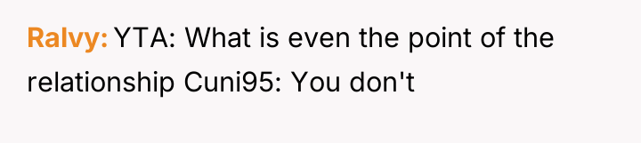 Ralvy YTA: What is even the point of the relationship...