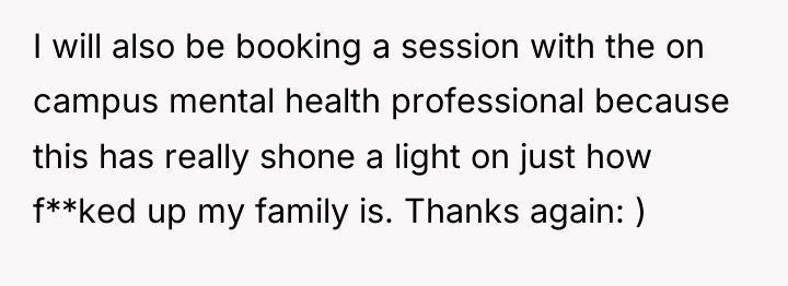 I will also be booking a session with the on...