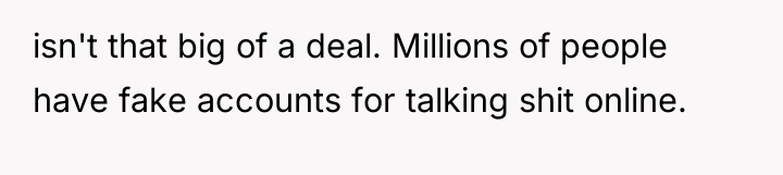 isn't that big of a deal. Millions of people have...