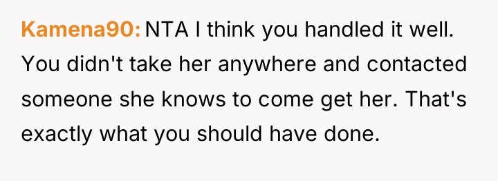 Kamena90 NTA I think you handled it well. You didn't...