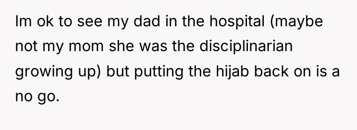 Im ok to see my dad in the hospital (maybe...