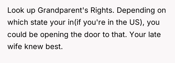 Look up Grandparent's Rights. Depending on which state your in(if...