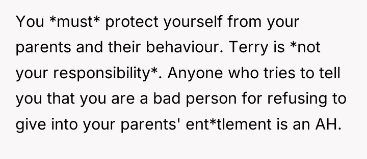 You *must* protect yourself from your parents and their behaviour....