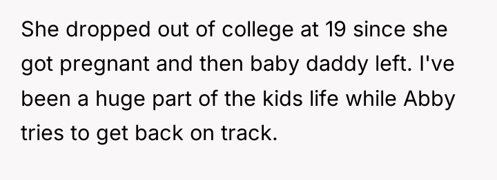 She dropped out of college at 19 since she got...