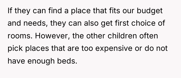 If they can find a place that fits our budget...