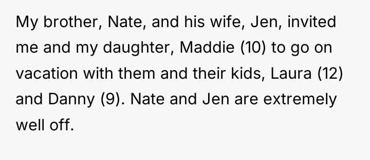 My brother, Nate, and his wife, Jen, invited me and...