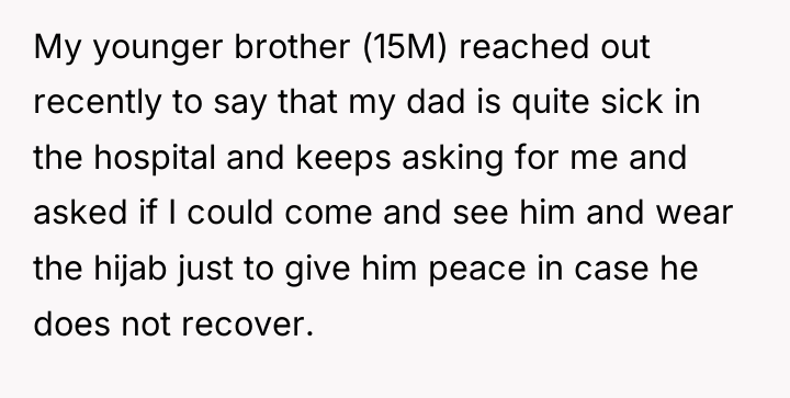 My younger brother (15M) reached out recently to say that...