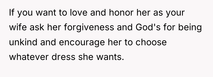 If you want to love and honor her as your...