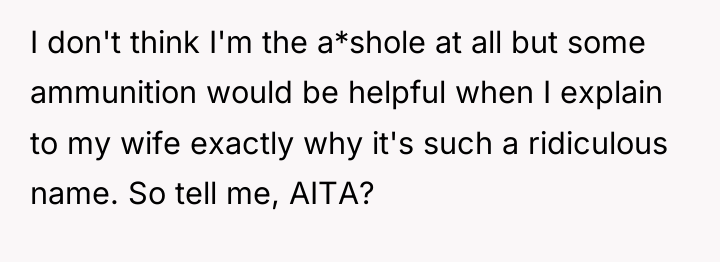 I don't think I'm the a*shole at all but some...