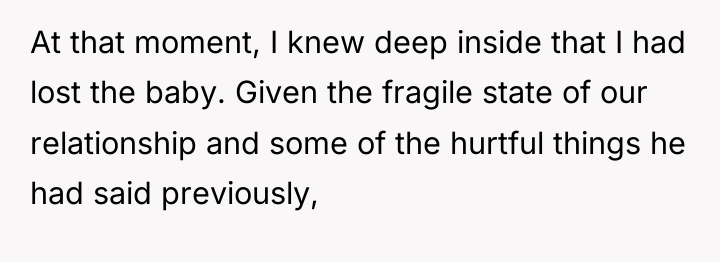 At that moment, I knew deep inside that I had...
