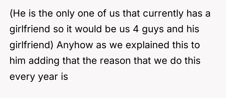 (He is the only one of us that currently has...