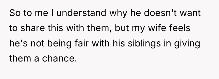 So to me I understand why he doesn't want to...