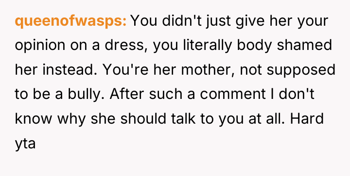 queenofwasps You didn't just give her your opinion on a...