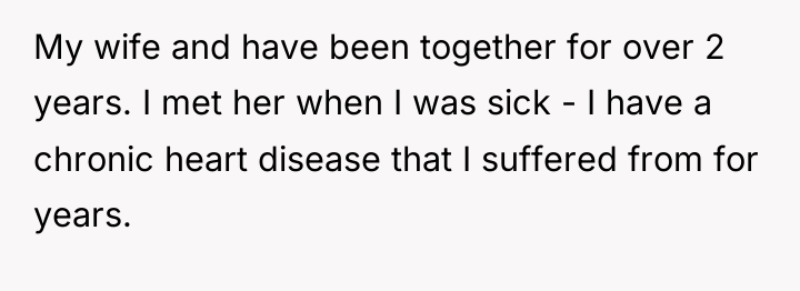 My wife and have been together for over 2 years....