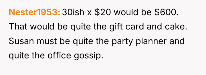 Nester1953 30ish x $20 would be $600. That would be...
