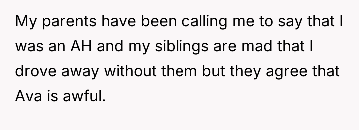 My parents have been calling me to say that I...