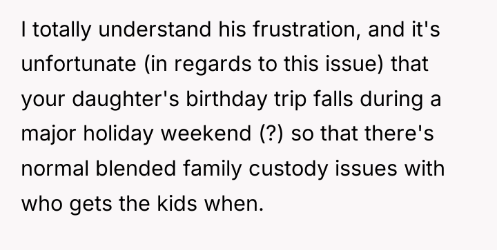 I totally understand his frustration, and it's unfortunate (in regards...