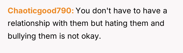 Chaoticgood790 You don't have to have a relationship with them...