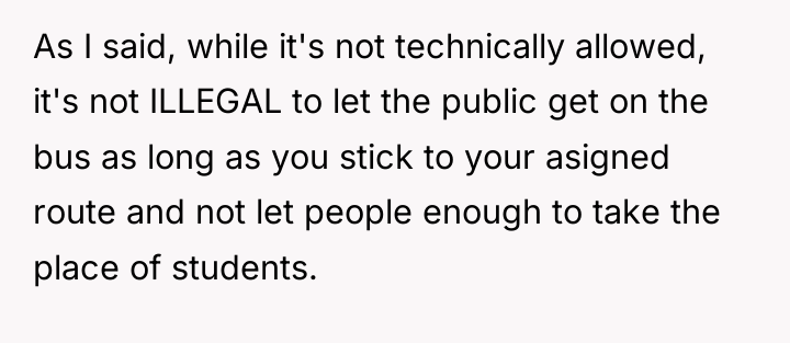 As I said, while it's not technically allowed, it's not...