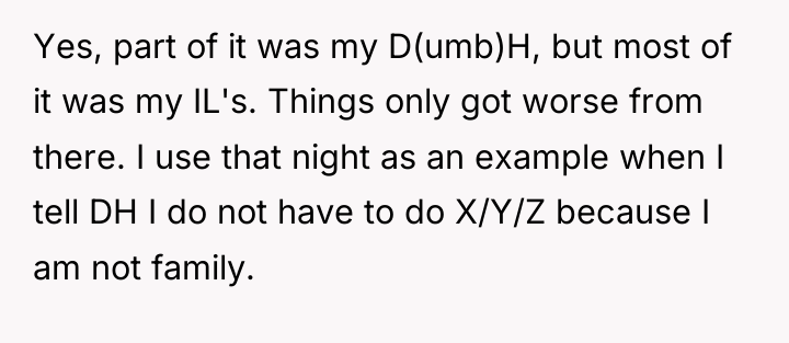 Yes, part of it was my D(umb)H, but most of...