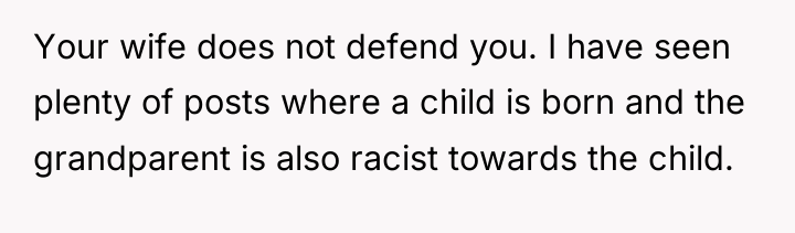 Your wife does not defend you. I have seen plenty...