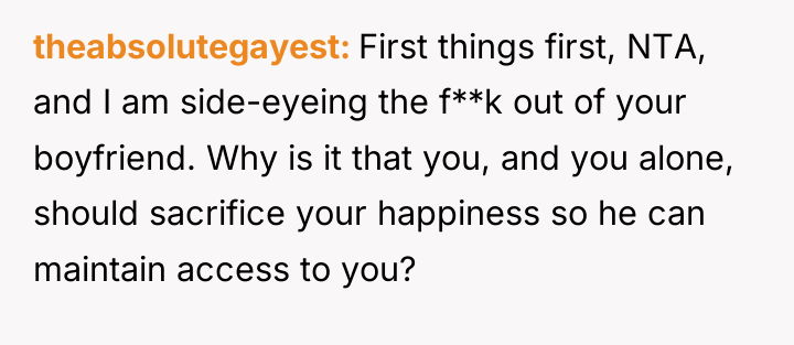 theabsolutegayest First things first, NTA, and I am side-eyeing the...