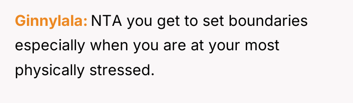 Ginnylala NTA you get to set boundaries especially when you...