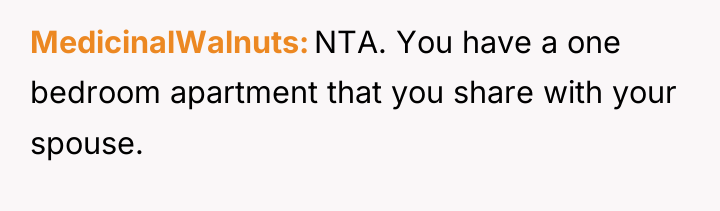 MedicinalWalnuts NTA. You have a one bedroom apartment that you...