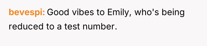 bevespi Good vibes to Emily, who's being reduced to a...