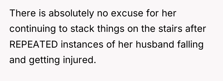 There is absolutely no excuse for her continuing to stack...