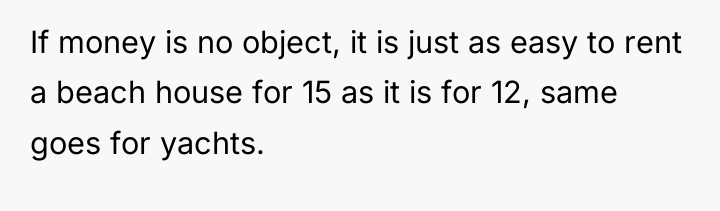 If money is no object, it is just as easy...
