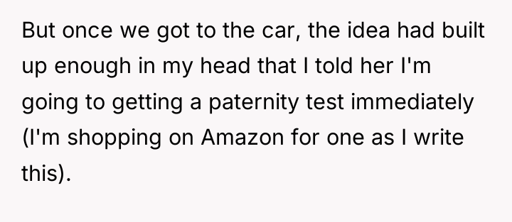But once we got to the car, the idea had...