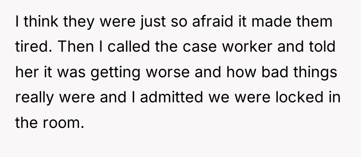 I think they were just so afraid it made them...