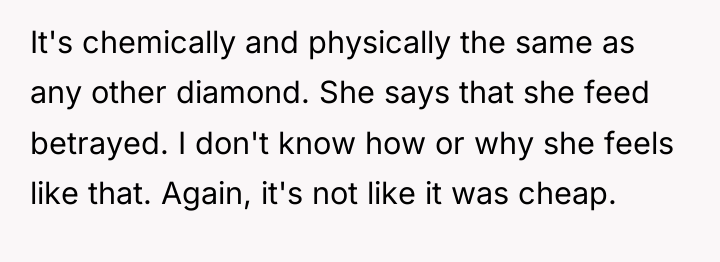 It's chemically and physically the same as any other diamond....