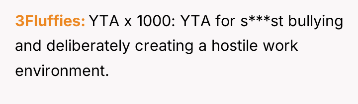 3Fluffies YTA x 1000: YTA for s***st bullying and deliberately...