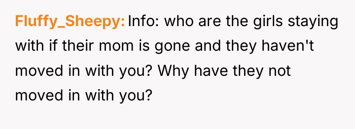 Fluffy_Sheepy Info: who are the girls staying with if their...