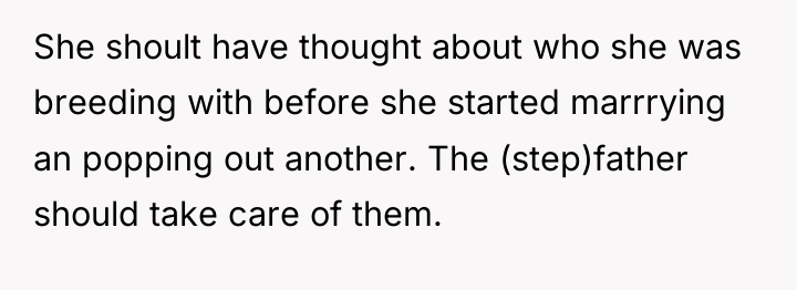 She shoult have thought about who she was breeding with...